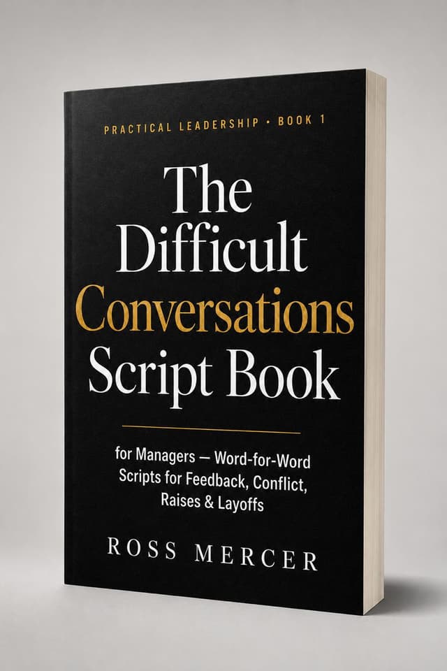 The Difficult Conversations Script Book — book cover